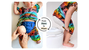 Switch-A-Roo ™ Reversible Opening Twirl Shortie Romper in Prism | Bamboo Viscose