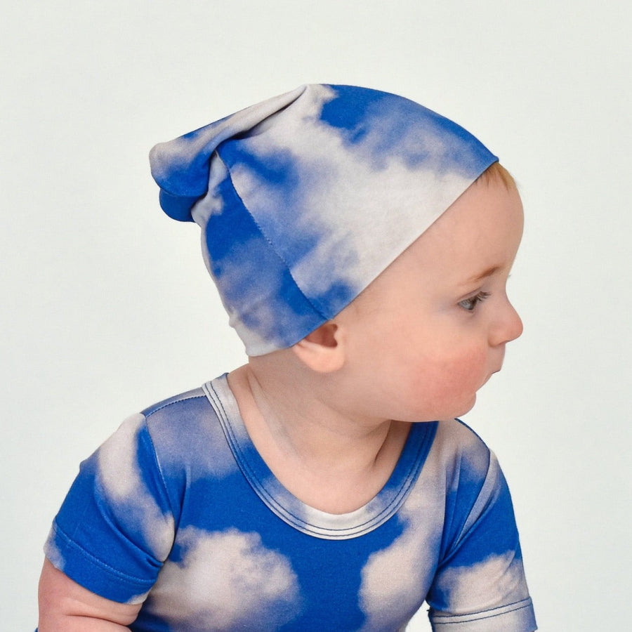 Beanie in Watching Clouds | Bamboo Viscose