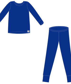 2 pc Loungewear Set in Royal Blue | Children's Bamboo Viscose