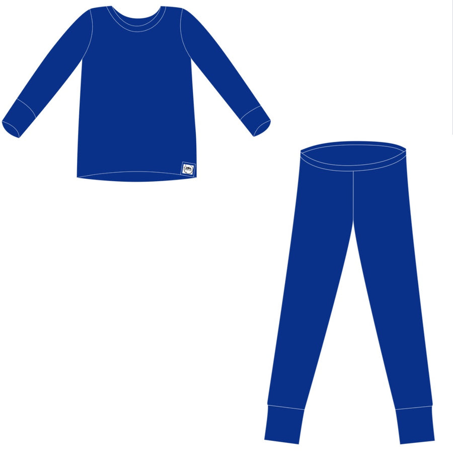 2 pc Loungewear Set in Royal Blue | Children's Bamboo Viscose
