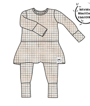 Front Opening Twirl Romper in Off the Grid