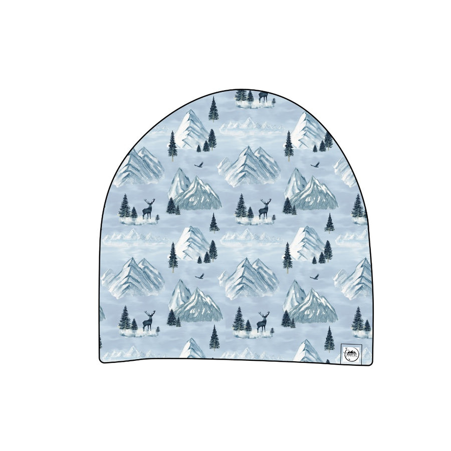 Beanie in Winter Mountains | Bamboo Viscose