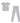 2 pc Loungewear Set in Heathered Grey | Bamboo Viscose