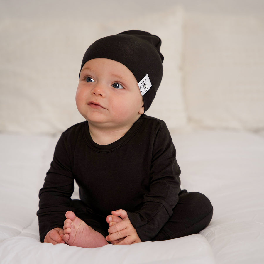 Front Opening Romper in Shadow | Bamboo Viscose