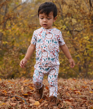 Front Opening Romper in Catching Dreams | Bamboo Viscose