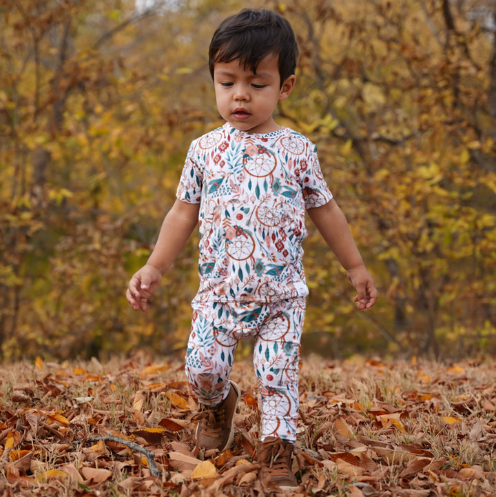 Front Opening Romper in Catching Dreams | Bamboo Viscose