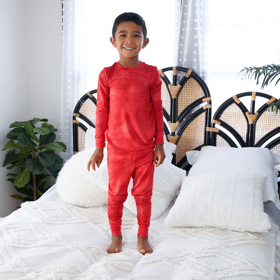 2 pc Loungewear Set in Ruby Red | Bamboo Viscose