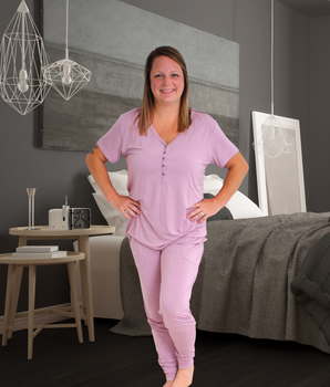 Women’s 2 pc Loungewear Set in Blushing Lilac