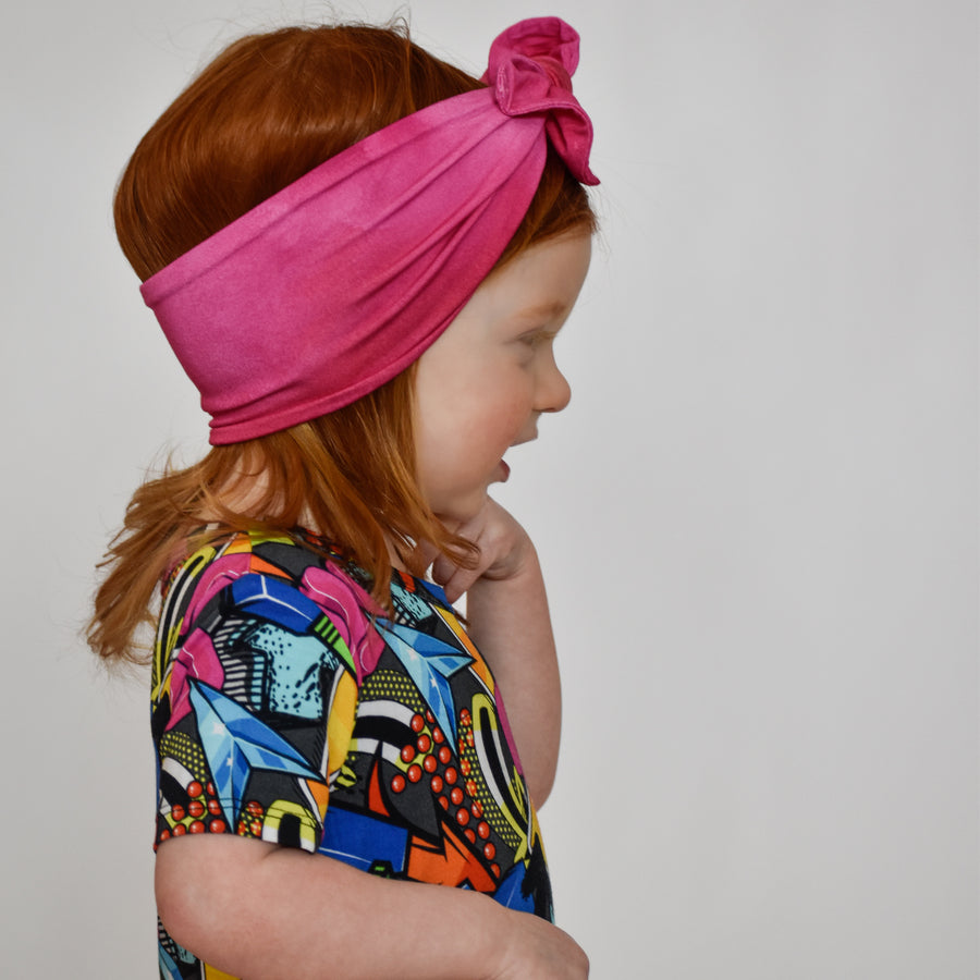 Headwrap in Electric Candy | Bamboo Viscose