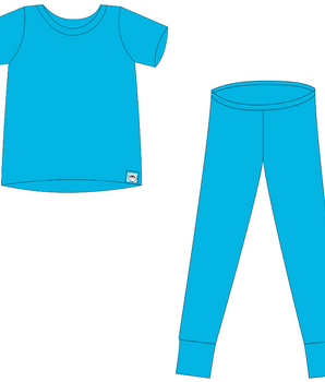 2 pc Loungewear set in Aqua