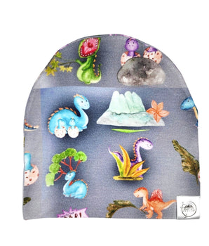 Beanie in Prehistoric Pals | Bamboo Viscose