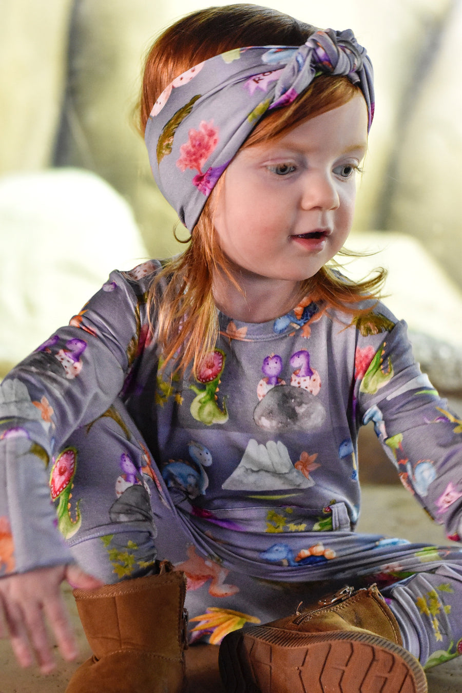 Headwrap in Prehistoric Pals | Bamboo Viscose