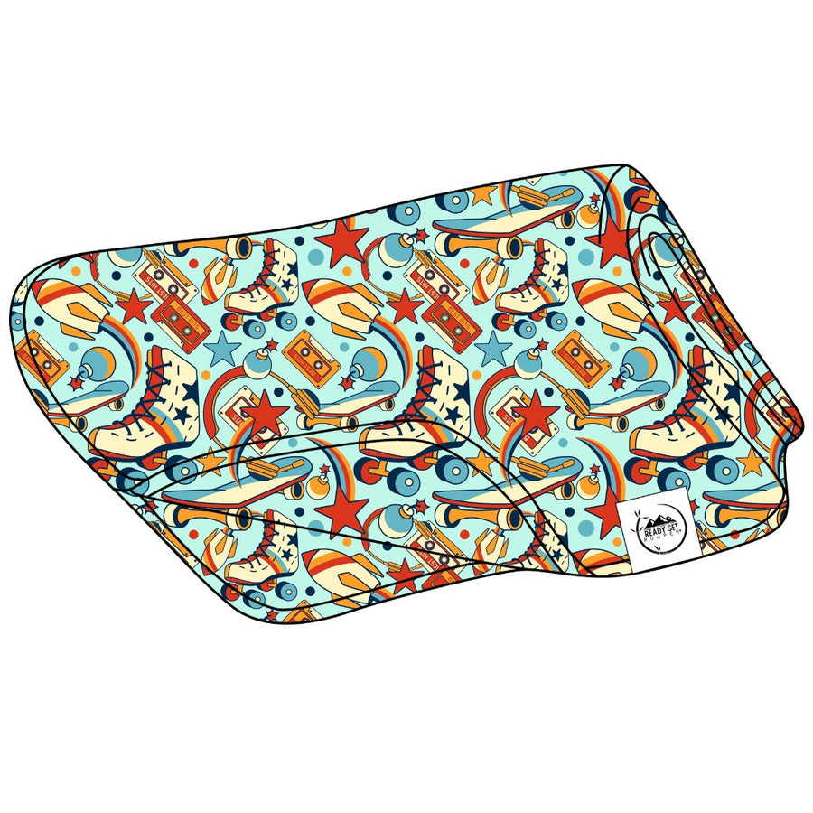 Blanket in Rad Rollers | Bamboo Viscose
