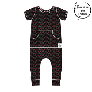 Front Opening Romper in Dragon Heart | Bamboo Viscose