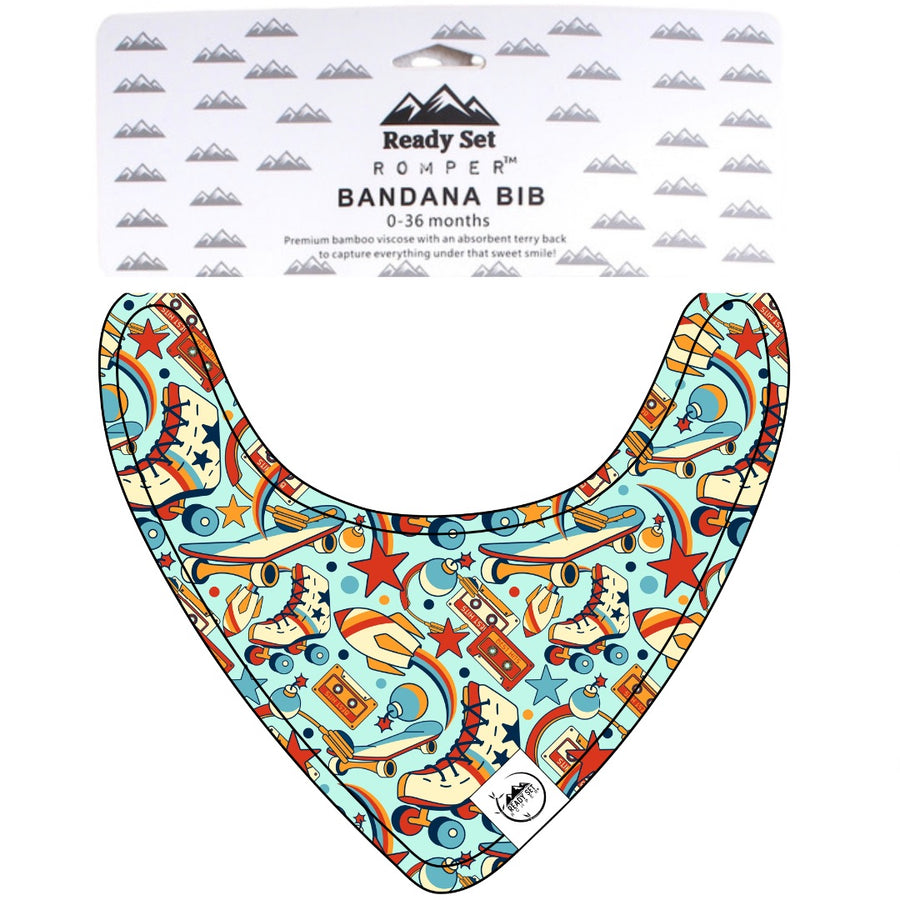 Bib in Rad Rollers | Bamboo Viscose