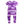 Front Opening Romper in Purple Frosting | Bamboo Viscose
