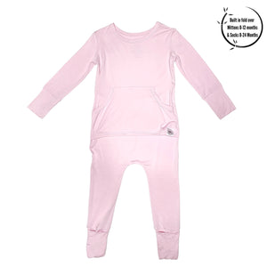 Front Opening Romper in Pink Lemonade | Bamboo Viscose