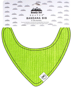 Bib in Lime | Waffle Bamboo Viscose
