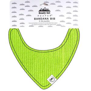 Bib in Lime | Waffle Bamboo Viscose