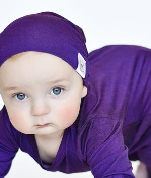 Beanie in Grape | Bamboo Viscose