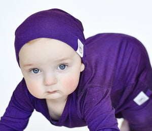 Beanie in Grape | Bamboo Viscose