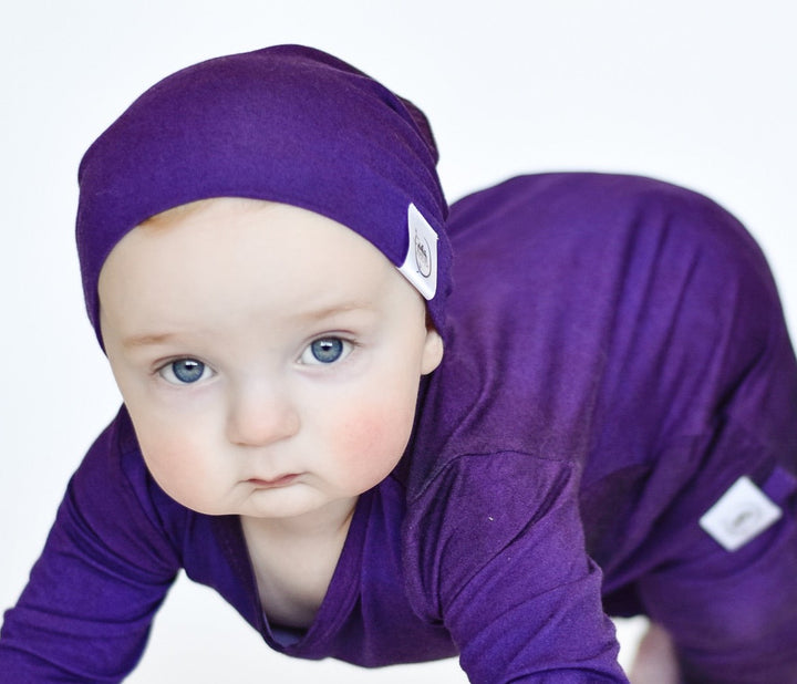 Beanie in Grape | Bamboo Viscose