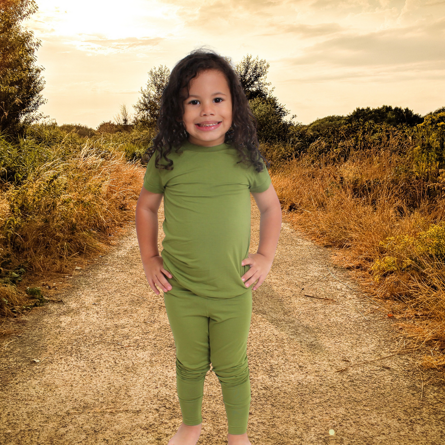 2 pc Loungewear Set in Olive My Heart | Bamboo Viscose