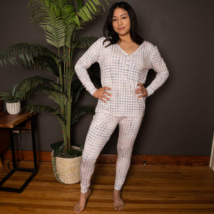 Women’s 2 pc set in Off the Grid | Bamboo Viscose