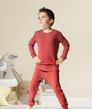 2 pc Loungewear Set in Memphis Rust | Ribbed Bamboo Viscose