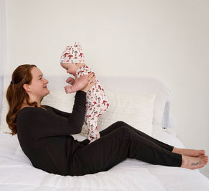 Front Opening Romper in Truffles | Bamboo Viscose