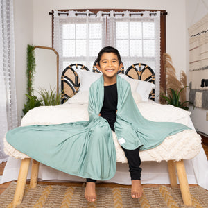 Blanket in Teal | Bamboo Viscose