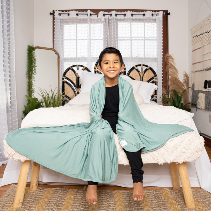 Blanket in Teal | Bamboo Viscose