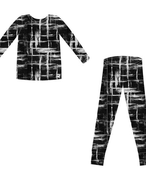 2 pc Loungewear Set in Chalk It Up | Bamboo Viscose