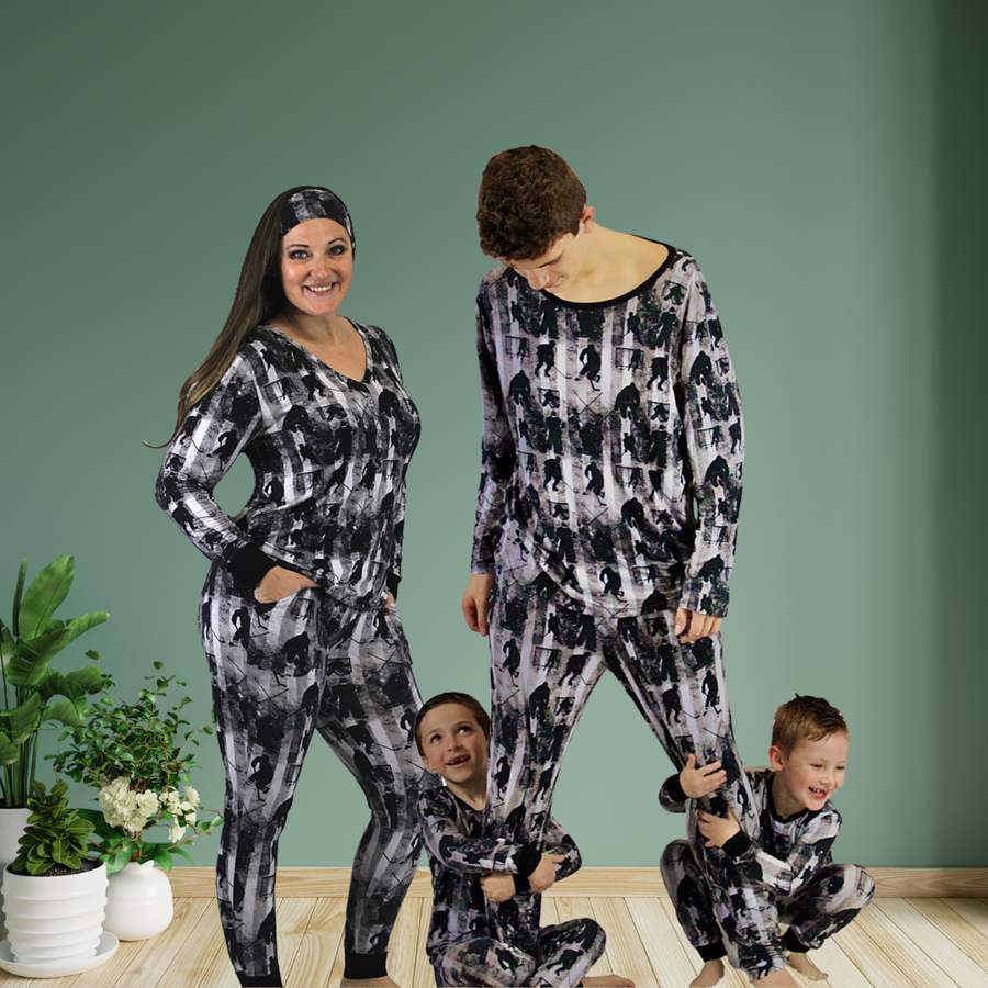 Men’s 2 pc Loungewear Set in Hockey | Bamboo Viscose