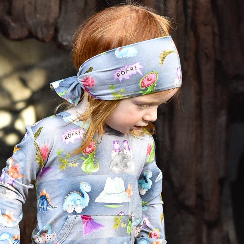 Headwrap in Prehistoric Pals | Bamboo Viscose