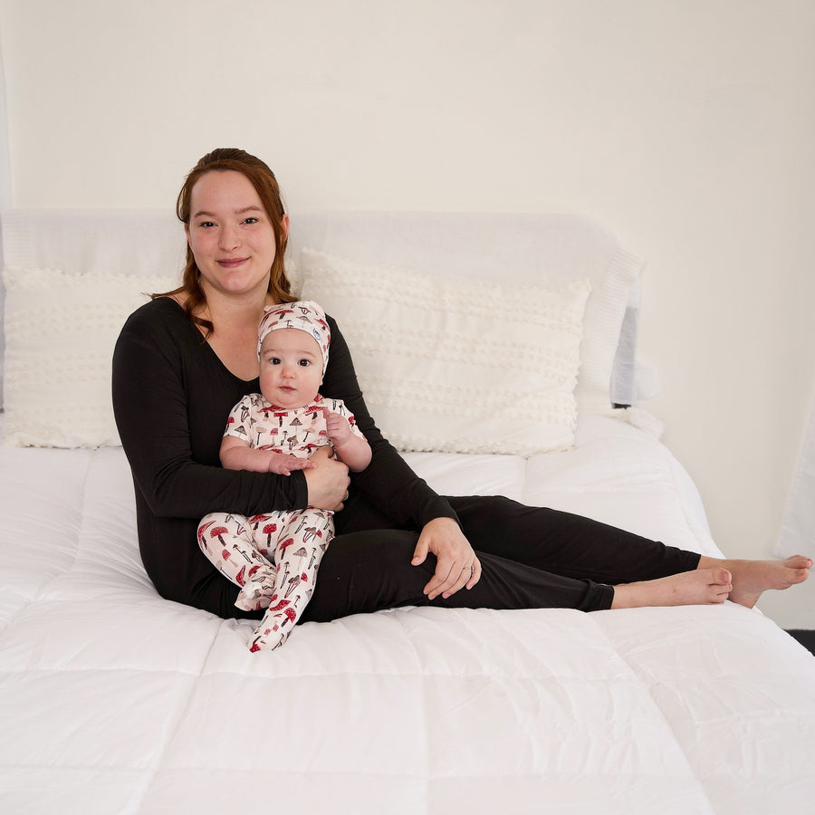 Front Opening Romper in Truffles | Bamboo Viscose
