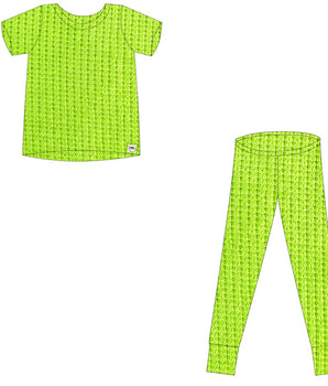 2 pc Loungewear Set in Lime
