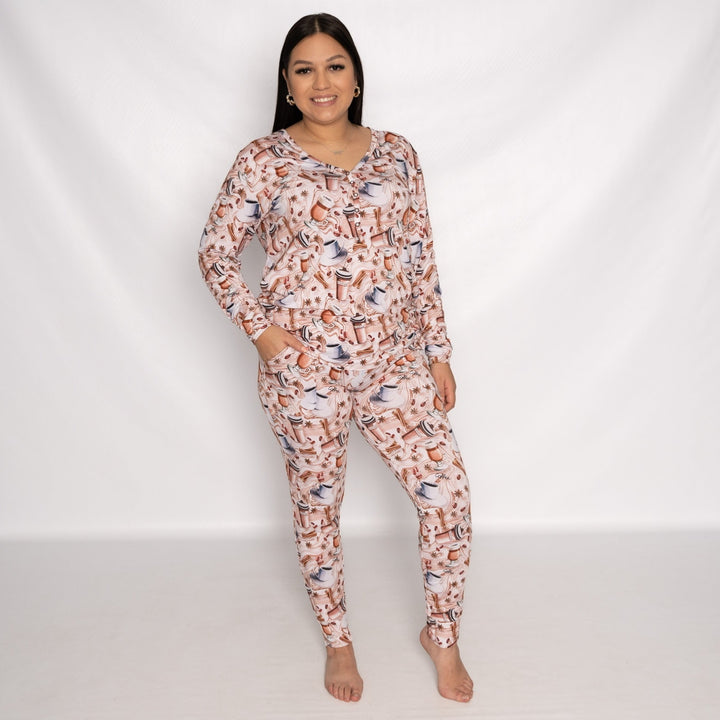 Women’s 2 pc set in Java Love | Bamboo Viscose