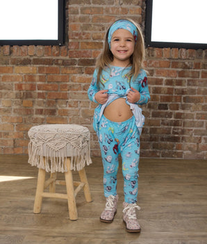 Front Opening Twirl Romper in Robots