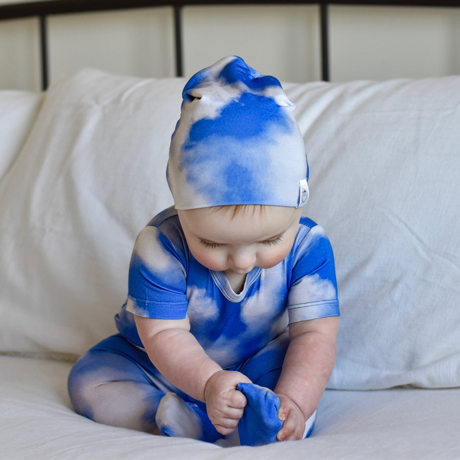 Beanie in Watching Clouds | Bamboo Viscose