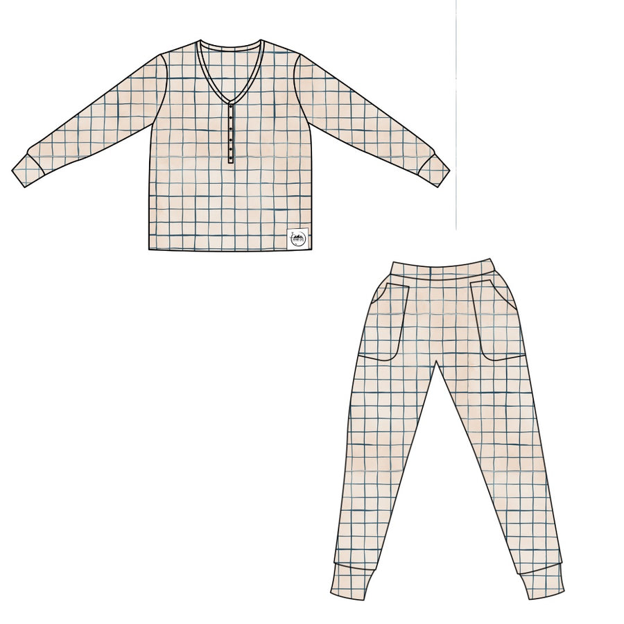 Women’s 2 pc set in Off the Grid | Bamboo Viscose