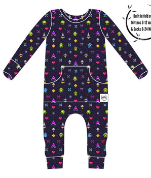 Front Opening Romper in Game On