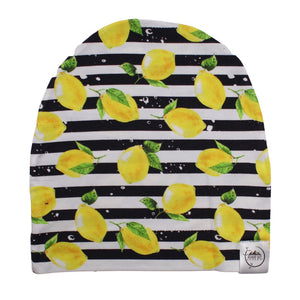 Beanie in Lemon Line | Bamboo Viscose