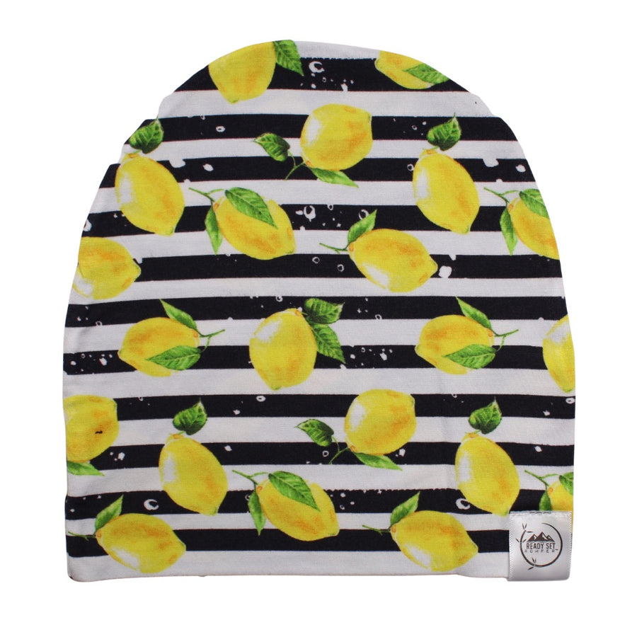 Beanie in Lemon Line | Bamboo Viscose