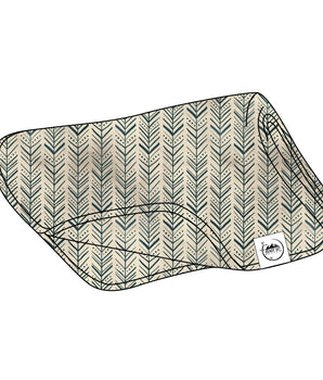 Blanket in Green Arrows