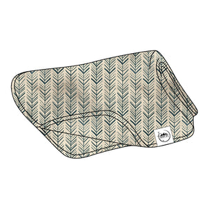 Blanket in Green Arrows | Bamboo Viscose