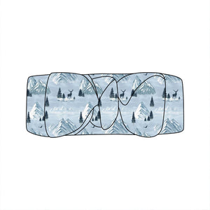 Headwrap in Winter Mountains | Bamboo Viscose