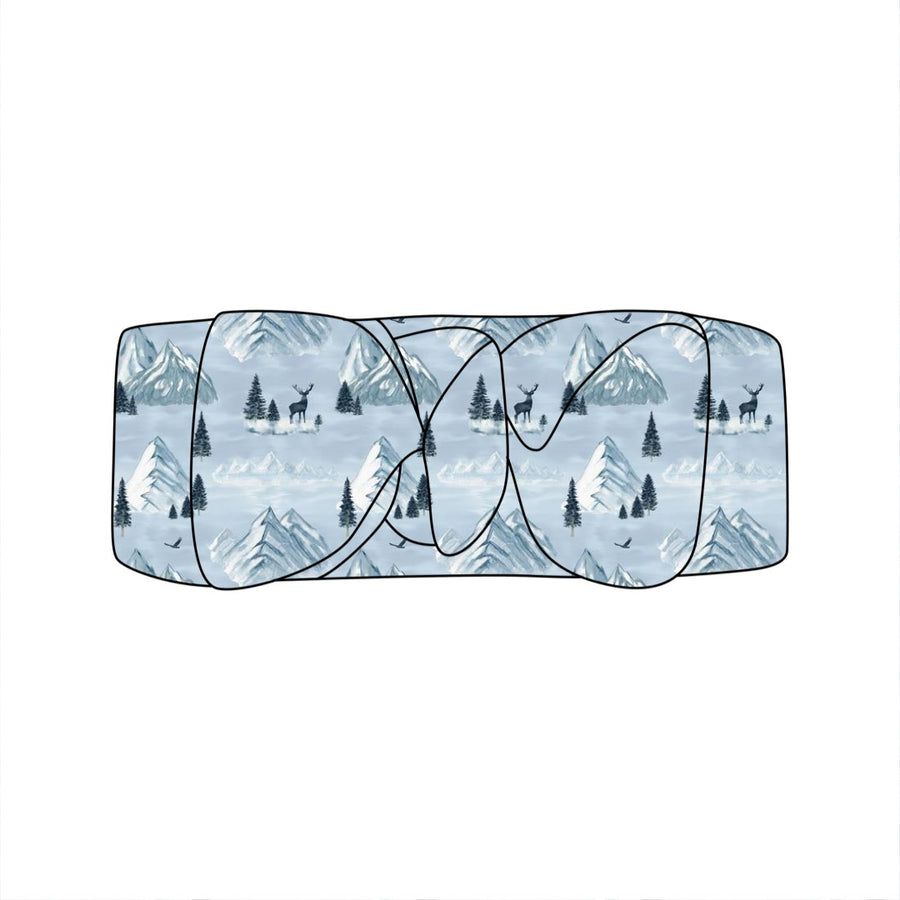 Headwrap in Winter Mountains | Bamboo Viscose