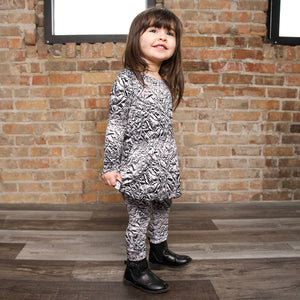 Front Opening Twirl Romper in Heavy Metal | Bamboo Viscose