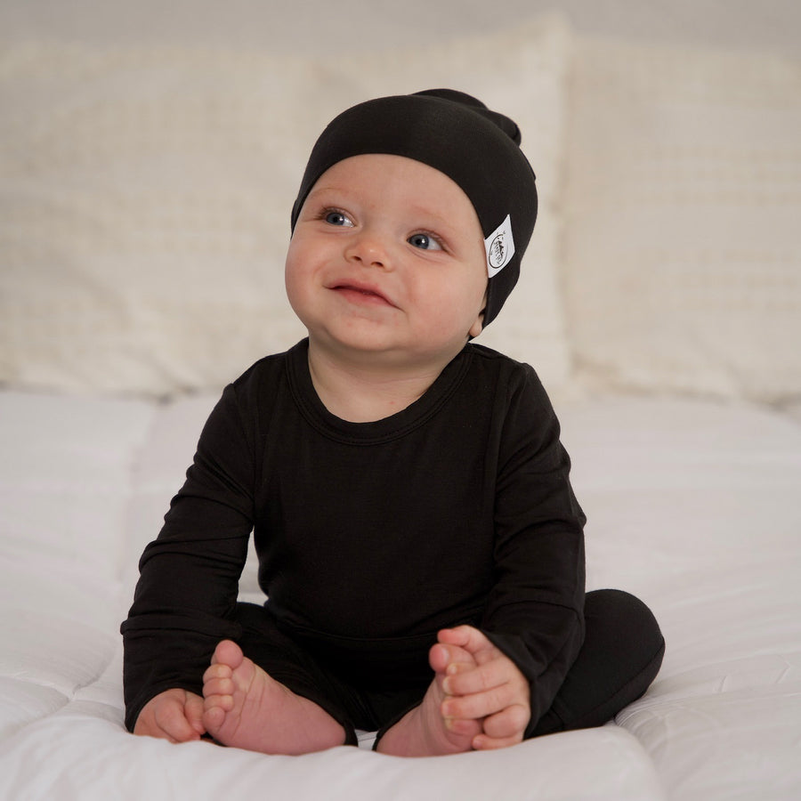 Front Opening Romper in Shadow | Bamboo Viscose